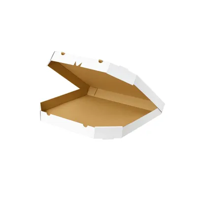 Image de KAPAK : Boîte à pizza blanche, dimensions 40x40x4 cm, pour usage professionnel (secteur de la restauration)