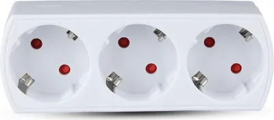 Obrázok produktu pre Adaptér s uzemňovacím kontaktom - IP20 - 3-cestný