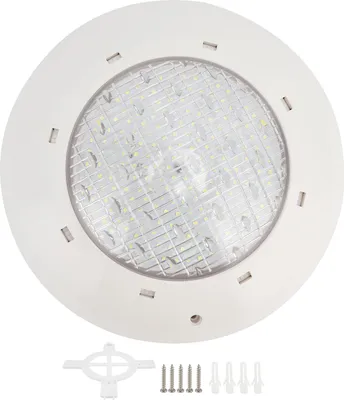 Produktbild von LED-Unterwasserleuchte, IP68, wasserdicht, Kunststoff, Wandmontage, Schwimmbadlampe, AC12V, warmes Licht (18 W, 1800 lm)
