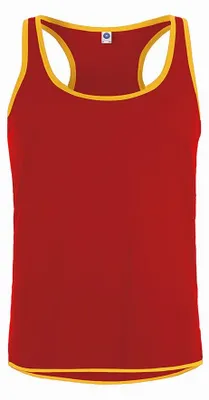 Immagine prodotto di Starworld - Top senza maniche da uomo, Sport LT5210 (XXL) (rosso/oro)