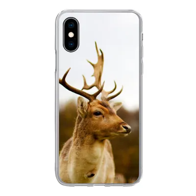 Produktbild von MuchoWow® Handyhülle Schutzhülle Hülle für iPhone X Damhirsch - Wald - Herde - Tiere - Natur Silikon Softcase Handy Hülle - Handyhülle