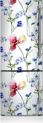 Produktbild von Magnetfolie Aufkleber Kühlschrankmagnete 60x190 cm - Lackierte Blumen