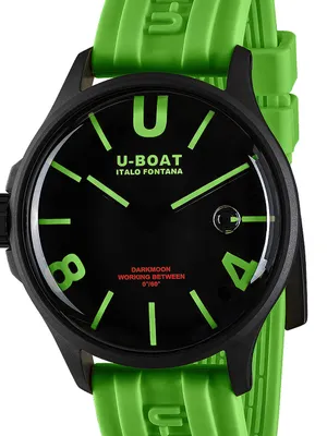 Produktbild von U-Boat Herren Armbanduhr Edelstahl Schwarz Rund Schweizer Quarzwerk Analog