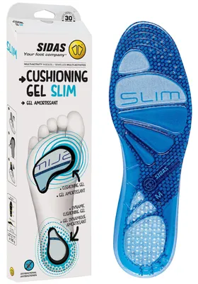Produktbild von Sidas Uni Cushioning Gel Slim-Einlegesohlen Sohlen, Blau, XS EU