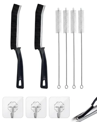 Reinigungsbürsten-Set 9-tlg., schwarz, 200 x 10 mm, für Fugen