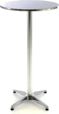 Produktbild von VCM Stehtisch | Bistrotisch | Edelstahl Aluminium | Ø 60cm x H115/75 cm