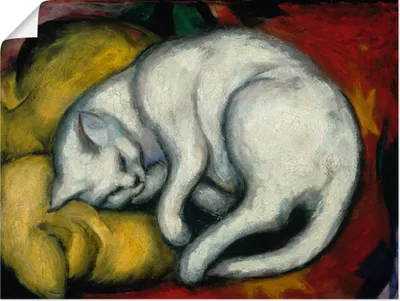 Produktbild von ARTland Poster Die weisse Katze. 1912 Größe: 60x45 cm