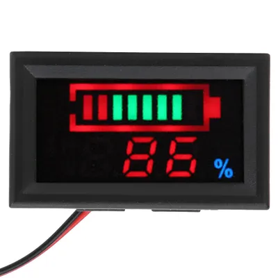 Produktbild von YB27VE Cyfrowy woltomierz i amperomierz LED - 24 V do akumulatorów kwasowo-ołowiowych w pojazdach elektrycznych