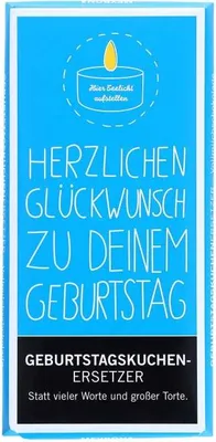 Produktbild von Meybona Geburtstagskuchenersetzer 'Herzlichen Glückwunsch' 100g