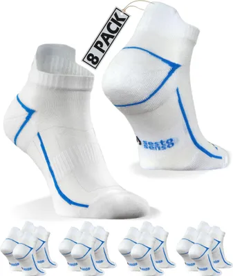 Produktbild von Sesto Senso Sportsocken Quarter Unisex Zum Laufen Weiß Größe 43-46 - 8er-Pack