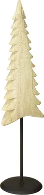 Produktbild von Holz Tannenbaum Weihnachtsdeko Paulownia Natur54cm