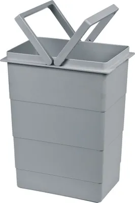 Immagine prodotto di Hailo Cestino interno 1075959 grigio chiaro 8 L 226 x 156 x 295 mm 2 maniglie