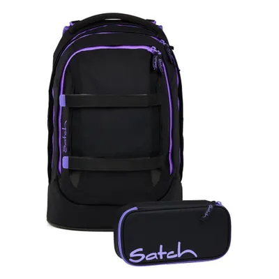 Produktbild von Satch Pack Purple Phantom Schulrucksack Set 2tlg.