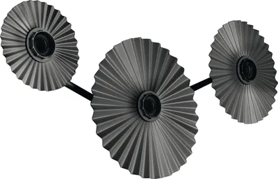Produktbild von OSRAM 4058075852037 DECOR Plisse Wandleuchte 3 Fassungen E27 grau