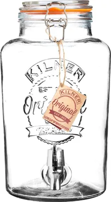 Zdjęcie produktu dla KILNER Getränkespender ROUND Bügelverschluss, 8 Liter 408828 5010853201177