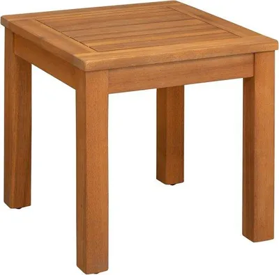 Productafbeelding van Stevige Houten Bijzettafel van Massief Acacia Hout voor Binnen en Buiten