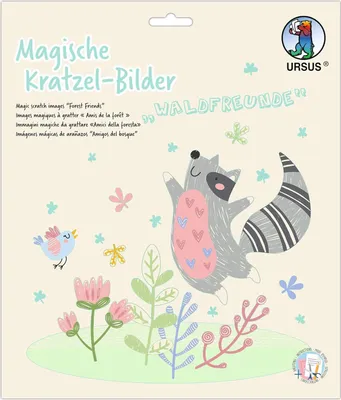 Produktbild von URSUS Magische Kratzelbilder Waldfreude