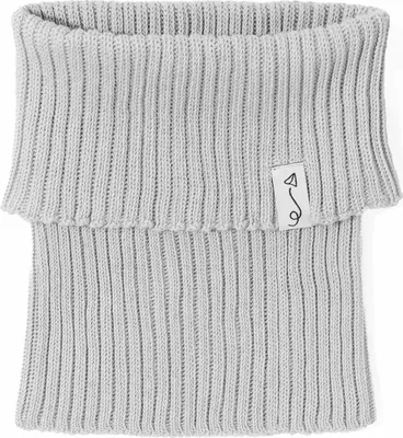 Produktbild von Baumwollgestrickter Kinderschal - LIGHT GREY