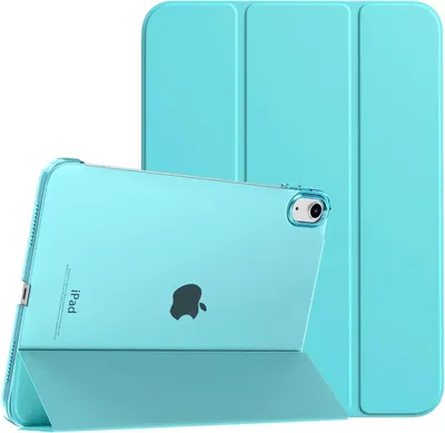 Image de TiMOVO iPad 10.9 pouces 2022 Étui triple support Slim Smart Cover Bleu azur
