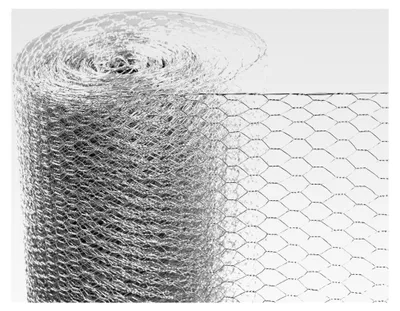 Produktbild von Sechseckgeflecht Gartenzaun Drahtzaun verzinkt 13 mm Maschenweite 25 m Länge