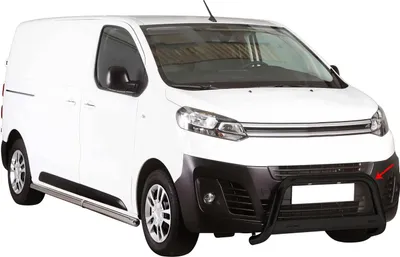 Image de Pare-buffle Avant pour Citroen Jumpy 2016-2025 63 mm en Acier Noir