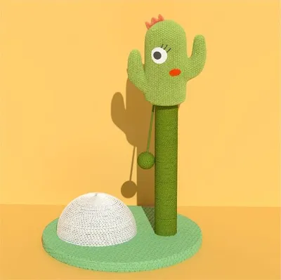 Produktbild von 360Home Kaktus Langlebiges, kratzbaum, Katzenklettergerüst und Weißer ball augen