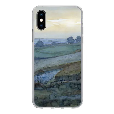 Produktbild von MuchoWow® Handyhülle Schutzhülle Hülle für iPhone X Landschaft bei Arnheim - Piet Mondrian Silikon Softcase Handy Hülle - Handyhülle