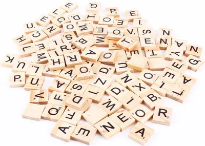 Zdjęcie produktu dla Drewniane puzzle z literami, czarne litery, cyfry, tablice ortograficzne, do wczesnej edukacji