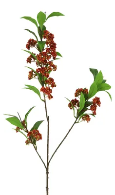 Immagine prodotto di Countryfield Fiore artificiale Viburnum rosso Fiore decorativo 15 cm