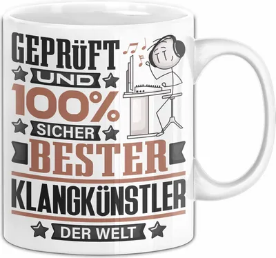 Produktbild von Klangkünstler Geschenk Lustiger Spruch für Klangkünstler Geschenkidee Bester Klangkünstler Der Welt (Weiß)