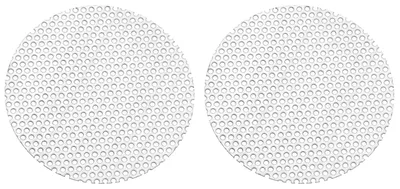 Lochblech-Rundscheiben 70 mm, 2 Stück, 304 Edelstahl, 1,5 mm Löcher