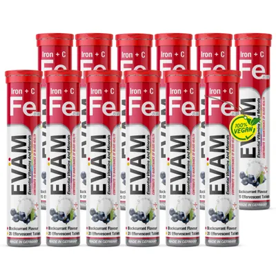 Produktbild von Eisen + Vitamin C Brausetabletten 12