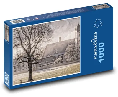 Obrázek produktu pro martinpuzzle - Puzzle 1000 - Zimní krajina - sníh, domy