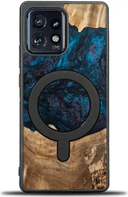 Produktbild von Holzhülle für Motorola Edge 40 Pro, Bewood Unique Planets Neptun für MagSafe