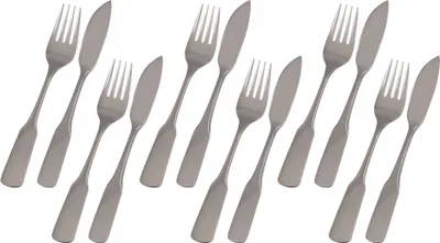 Produktbild von GRÄWE Fischbesteck 12-tlg., für 6 Personen, Serie Spaten