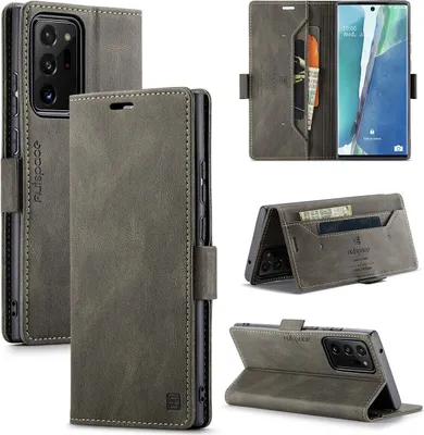 Image de Galaxy Note 20 Ultra Portefeuille Housse, rétro Cuir synthétique Housse de protection Stand pour Samsung Galaxy Note 20 Ultra Coffee Copper