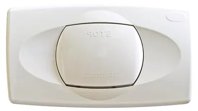 Produktbild von Drückerplatte für Isosan Unterputzspülkasten mit 1-Mengen-Spülung (Start/Stopp), weiß