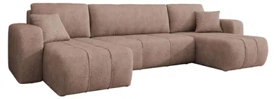 Produktbild von MIRJAN24 Wohnlandschaft Furyn U, Eckouch mit Bettkasten und Schlaffunktion, U-Form (Farbe: Coral 45)