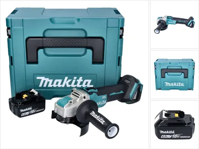 Produktbild von Makita DGA 521 G1X1J Akku Winkelschleifer 18 V 125 mm X-LOCK Brushless + 1x Akku 6,0 Ah + Makpac - ohne Ladegerät