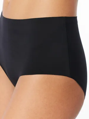 Produktbild von Schiesser Damen Maxislip 2-Pack Invisible Soft - schwarz-sand - Größe 36