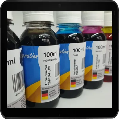 Produktbild von Multipack 500ml TiDis Nachfülltinte für Tintenstrahldrucker je 100ml PigBK/BK/C/M/Y für PGI550 + CLI551