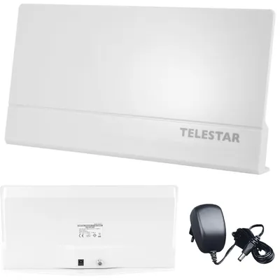 Produktbild von Telestar ANTENNA 9 LTE, Drinnen, Weiß, 45 dB, DVB-T, DVB-T HD, DVB-T2, UHF, UKW, VHF, 75 Ohm