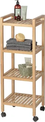 Produktbild von WENKO Etagenwagen Norway braun 35,0 x 31,0 x 97,0 cm