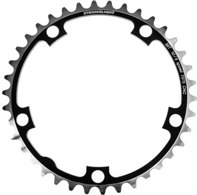 Immagine prodotto di Ingranaggio Stronglight 7075T6 nero 130 mm 38T. argento