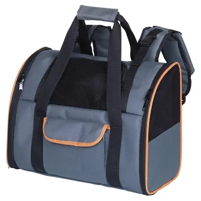 Haustier-Rucksack, grau, 41x21x30 cm, für Katzen & kleine Hunde
