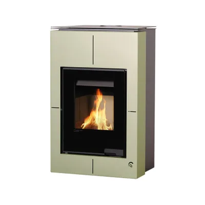 Image de HS FLAMINGO poêle-cheminée AQUAFLAM VARIO SAPORO 11/5 kW - olive