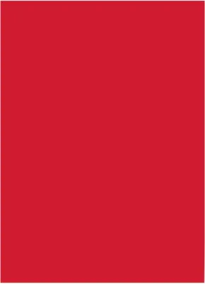 Produktbild von folia Tonpapier DIN A3 130 g/qm hochrot 50 Blatt