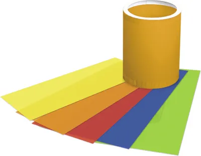Produktbild von URSUS Laternenzuschnitte Uni 5 Farben, 20x50cm, 25Bl.