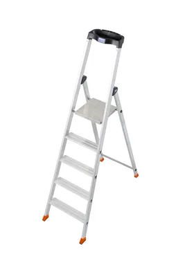 Produktbild von Krause 126641 Solido Stehleiter 5 Stufen