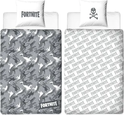 Produktbild von Fortnite Grey Bettwäsche Linon / Renforcé